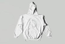 Load image into Gallery viewer, Limited Edition White &amp; Silver Embroidered Oversized Mama told ya Hoodie
