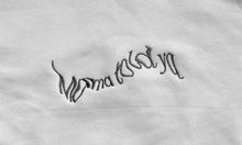 Load image into Gallery viewer, Limited Edition White &amp; Silver Embroidered Oversized Mama told ya Hoodie
